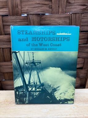Steamships and Motorships of the West Coast - Turquoise & Black Dust Jacket